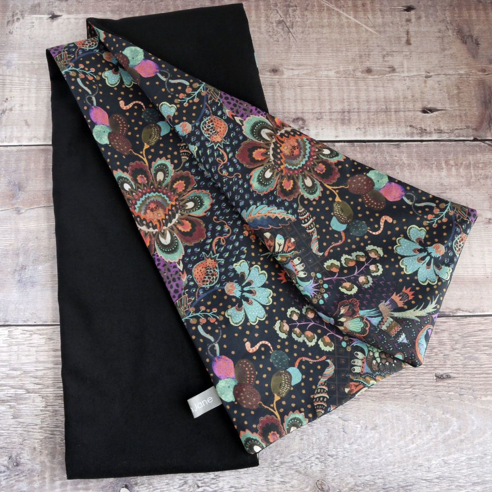 Liberty Grand Bazaar and Black Velveteen Scarf