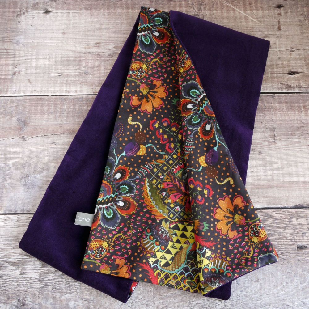 Liberty Grand Bazaar and Purple Velveteen Scarf