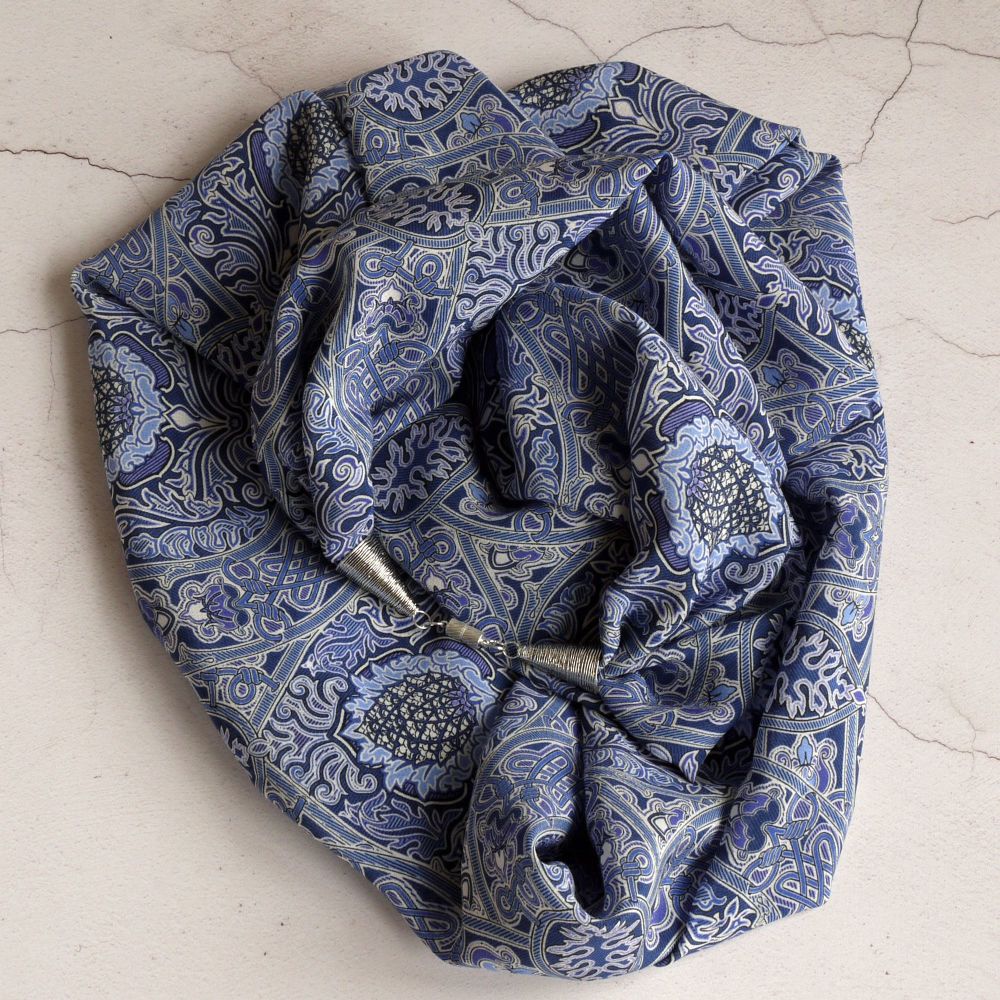 Liberty Gambier silk crepe de chine scarf necklace