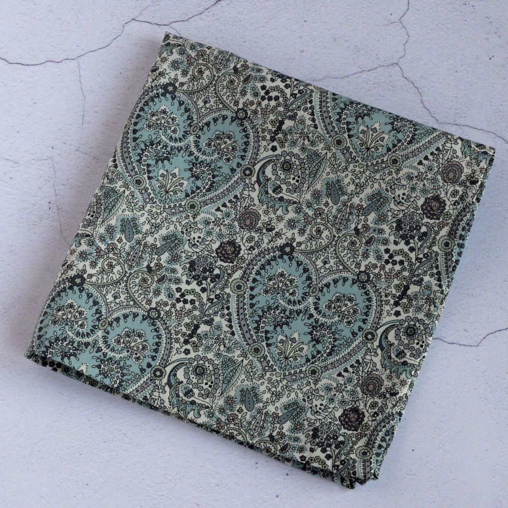 Paisley pocket square - Liberty tana lawn Kitty Grace