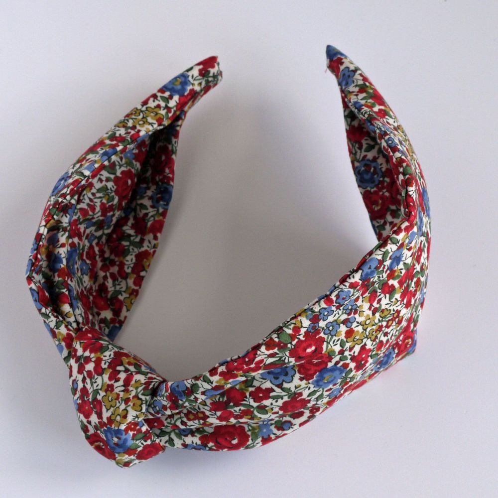 Floral Liberty print hairband - Emma & Georgina knot