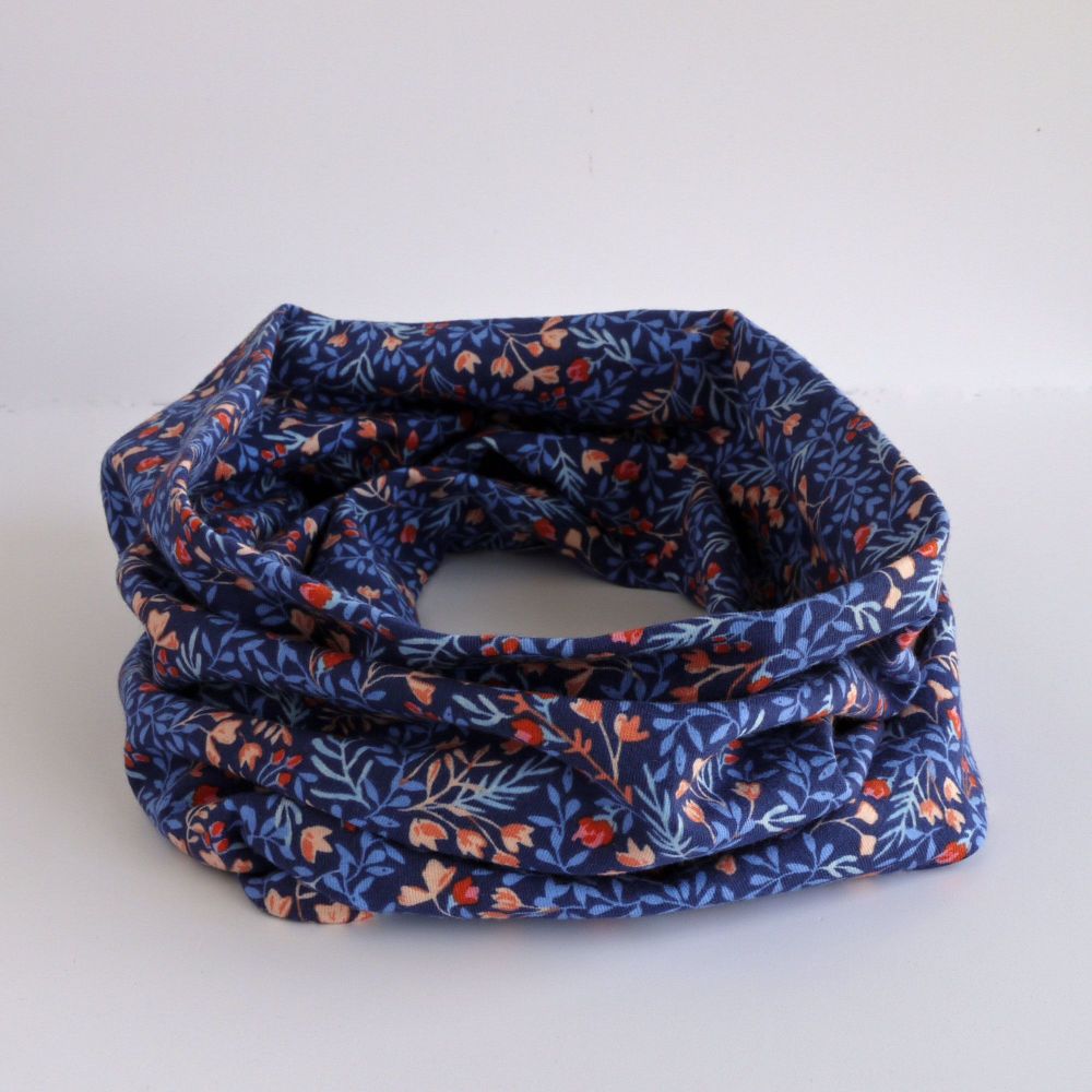 Jersey circle scarf - Floral No.9
