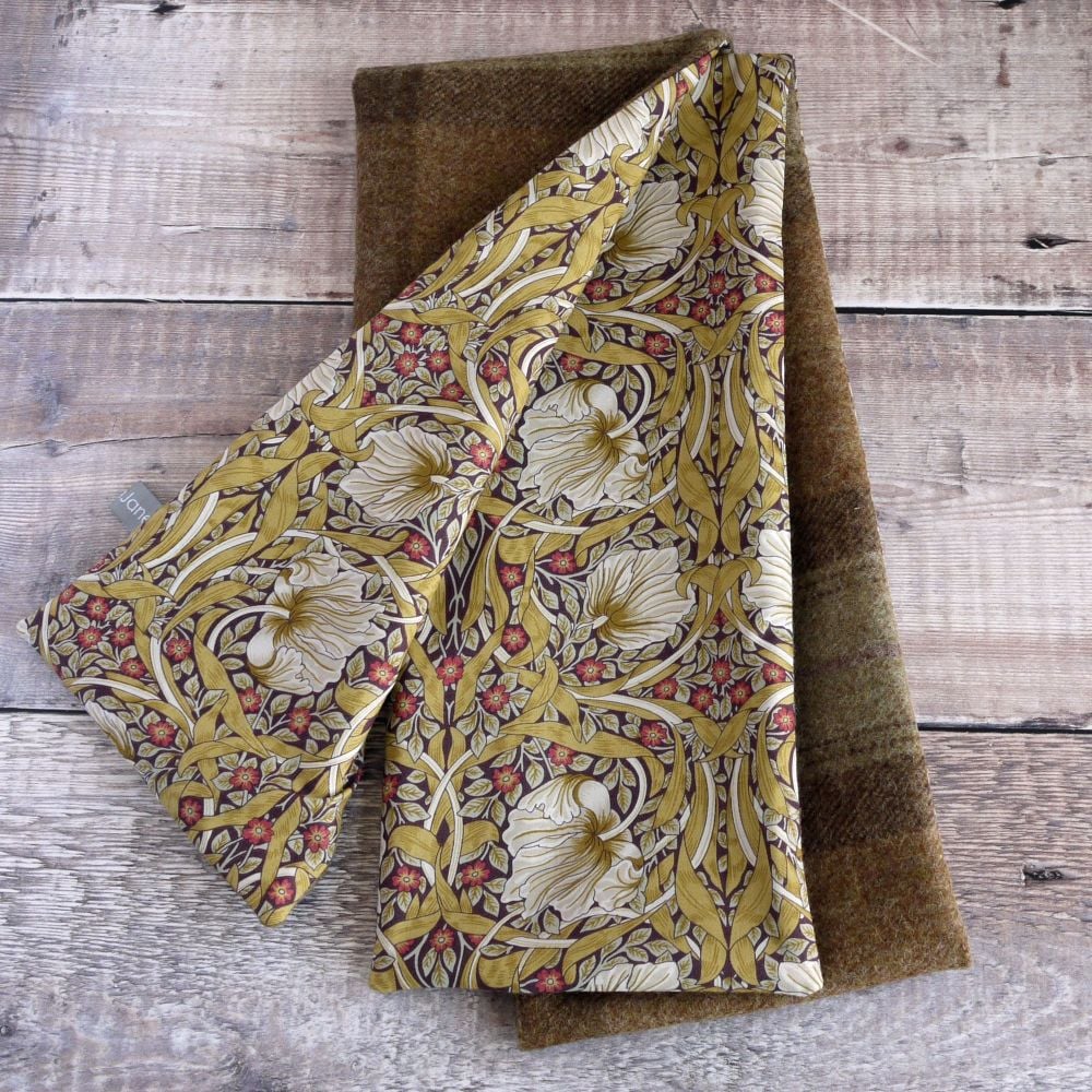 Plaid tweed and Liberty Pimpernel scarf