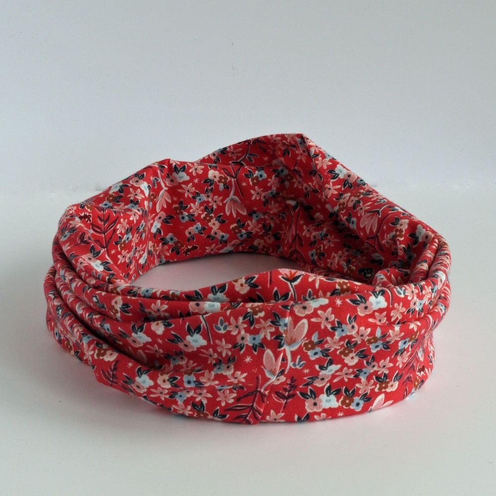 Jersey circle scarf - Garden of Dreams