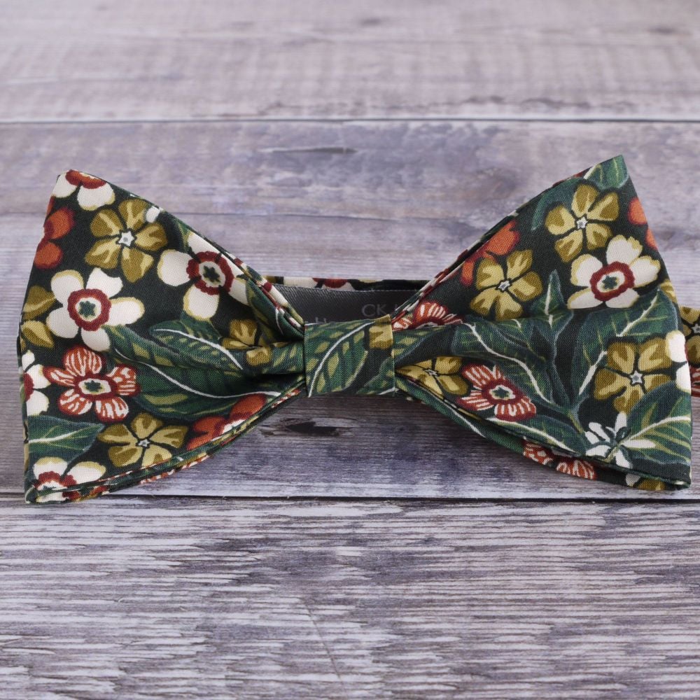 Sophie Jane floral bow tie made from Liberty tana lawn