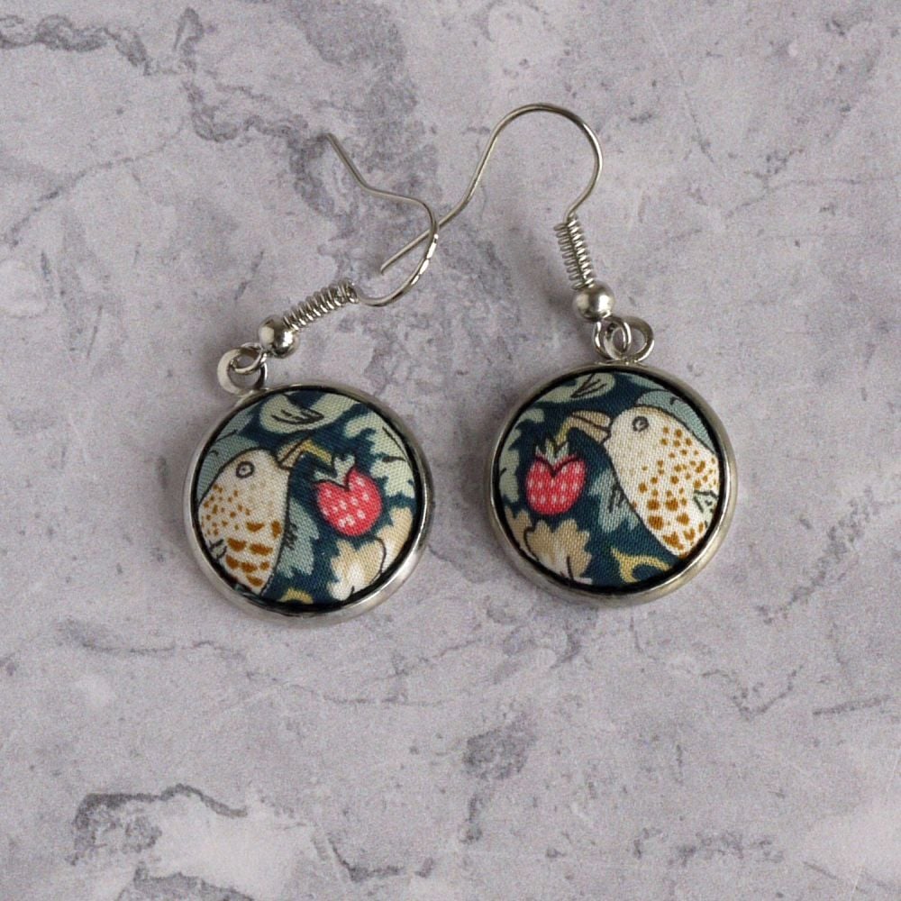 Custom order for 2 pairs of earrings made with Liberty fabric