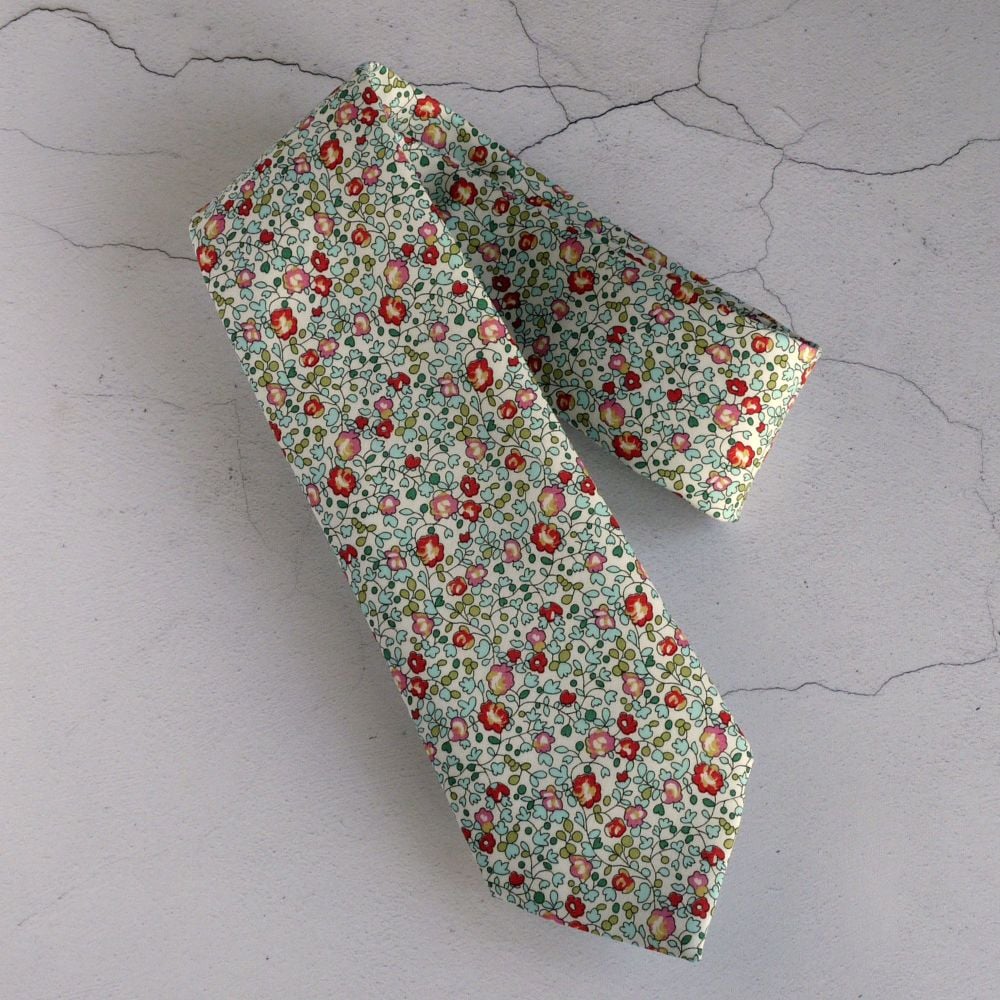 Custom order for 6 slim width Liberty tana lawn ties and 1 bow tie - Eloise