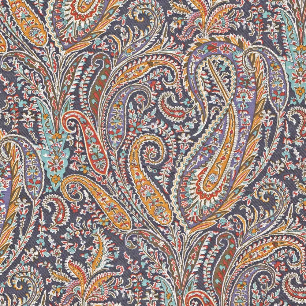Felix & Isabelle blue and brown paisley Liberty tana lawn 1.95m