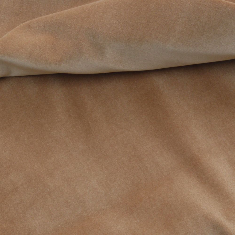 Tan Cotton Velvet 1.5m length