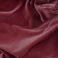 Wine Red Cotton Velvet  scarf length