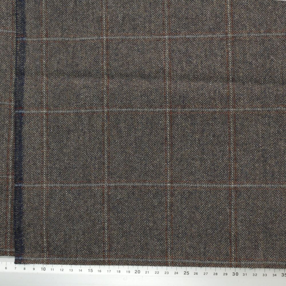 Herringbone check tweed - 70cm length
