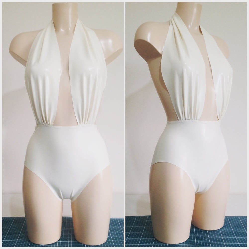 Latex Pin-Up Girl Inspired Bodysuit