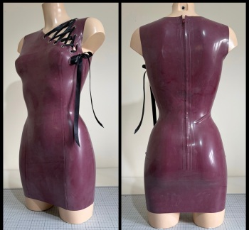 Lace Up Detail Dress