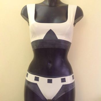 Star Wars Stormtrooper Inspired Rubber Latex Bikini Lingerie Set
