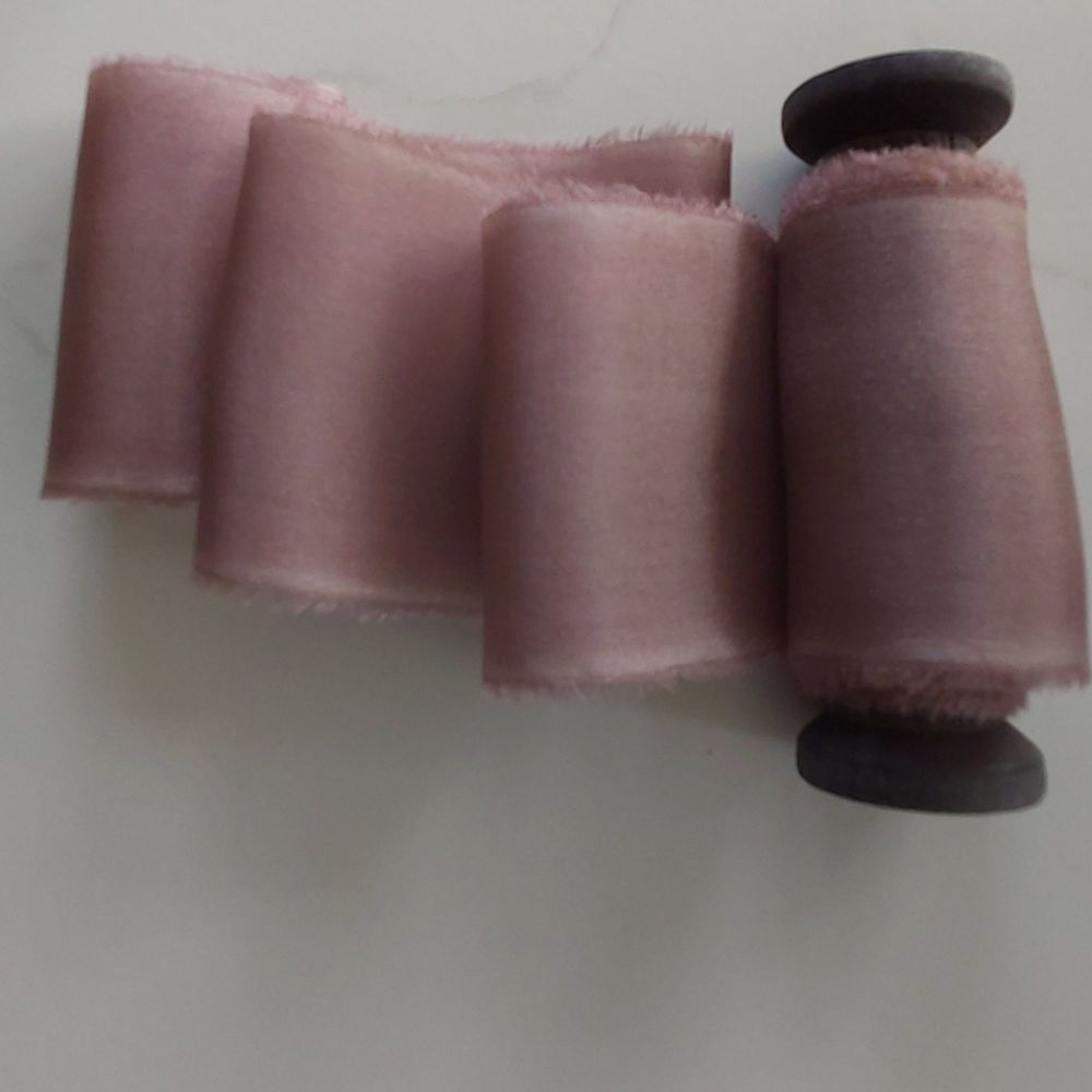 Soft plum silk ribbon