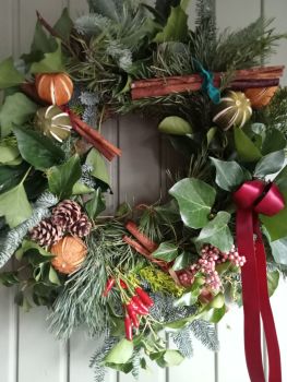 Citrus & spice Christmas wreath