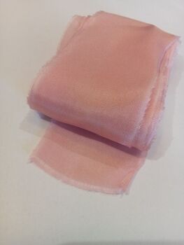 Wild rose silk ribbon