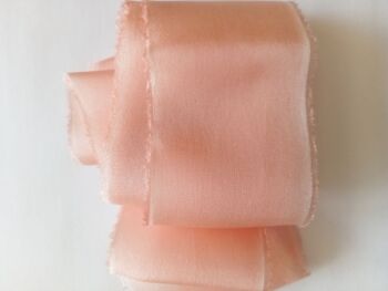 Apricot silk ribbon
