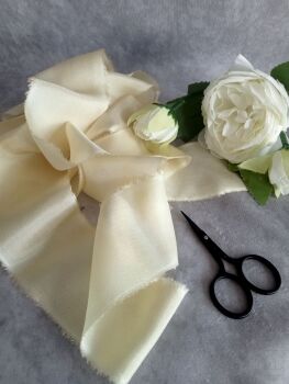  Buttermilk silk ribbon