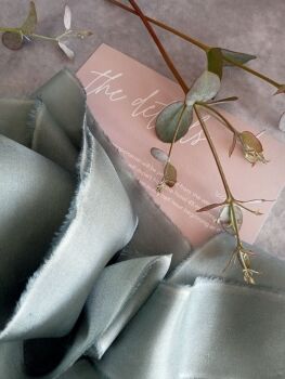  Whispering eucalyptus silk ribbon