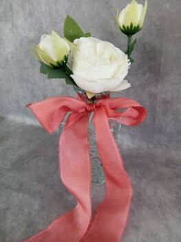 Wild rose silk ribbon