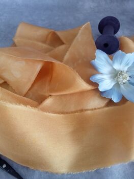  Mustard silk ribbon