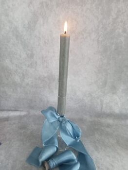 Blue smoke silk ribbon