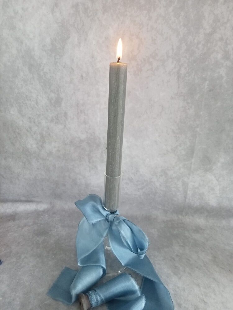 Blue smoke silk ribbon