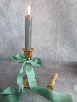 Opaline green silk ribbon