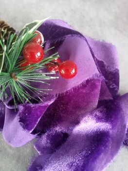 amethyst velvet ribbon