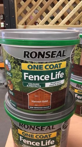 Ronseal Harvest Gold Fence Paint 5L
