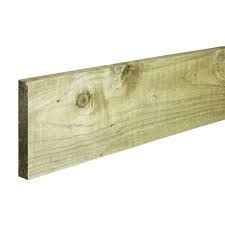 3m x 150mm Timber Gravel Board - Green