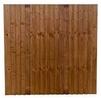 Unframed Closeboard Panel 1.2m x 1.83m  - Brown