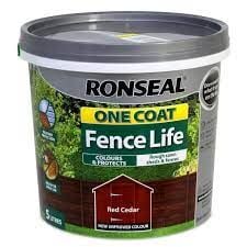 Ronseal Red Cedar Fence Paint 5L