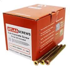 M7.5 x 102mm Concrete Screws Box 100