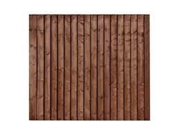 Framed Closeboard Panel 1.2m x 1.83m - Brown