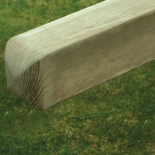 2.4m 100 x 100mm KDM Smooth Planed Timber Post - Green