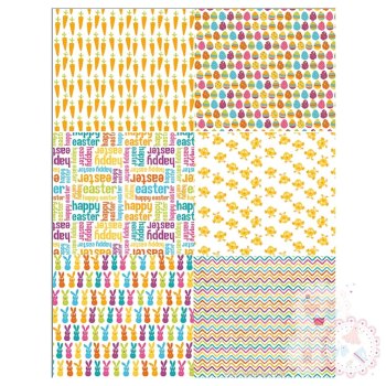A4 Easter Patchwork Designs - great for bunting and cookies
