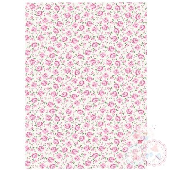 Pink & Cream Roses A4 Edible Printed Sheet