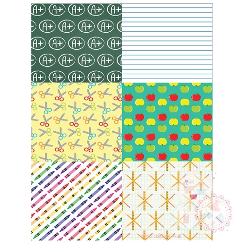 School Themed Edible Icing Sheet