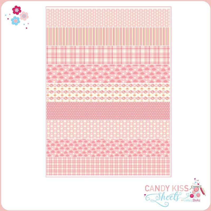 Pink Patterns Candy Kiss Sheet