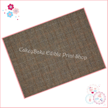 Edible Icing Sheet - Country Tweed checks Fabric style Icing Sheet (portrait or landscape) 