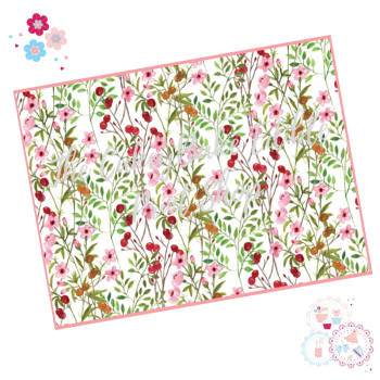 Wild Field Flowers Floral A4 Edible Printed Sheet