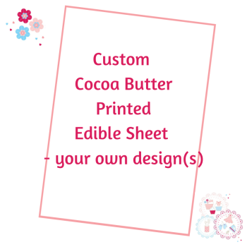Bespoke Cocoa Butter Transfer Sheet - A4 Custom Order