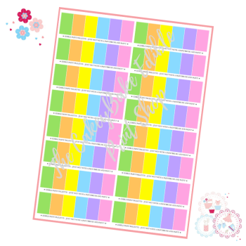  PYO Edible Printed Paint Palette - Mini Pastel Palettes - Great for 'Paint Your Own' Cookies 