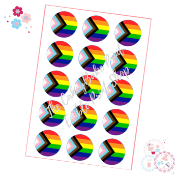 Pride Cupcake Toppers - LGBTQA Pride Flag Cupcake Toppers