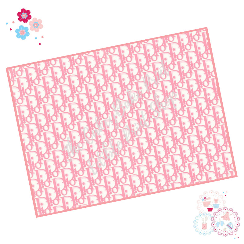Louis Vuitton Pink Edible Image Frosting Sheet #14 (70+ sizes