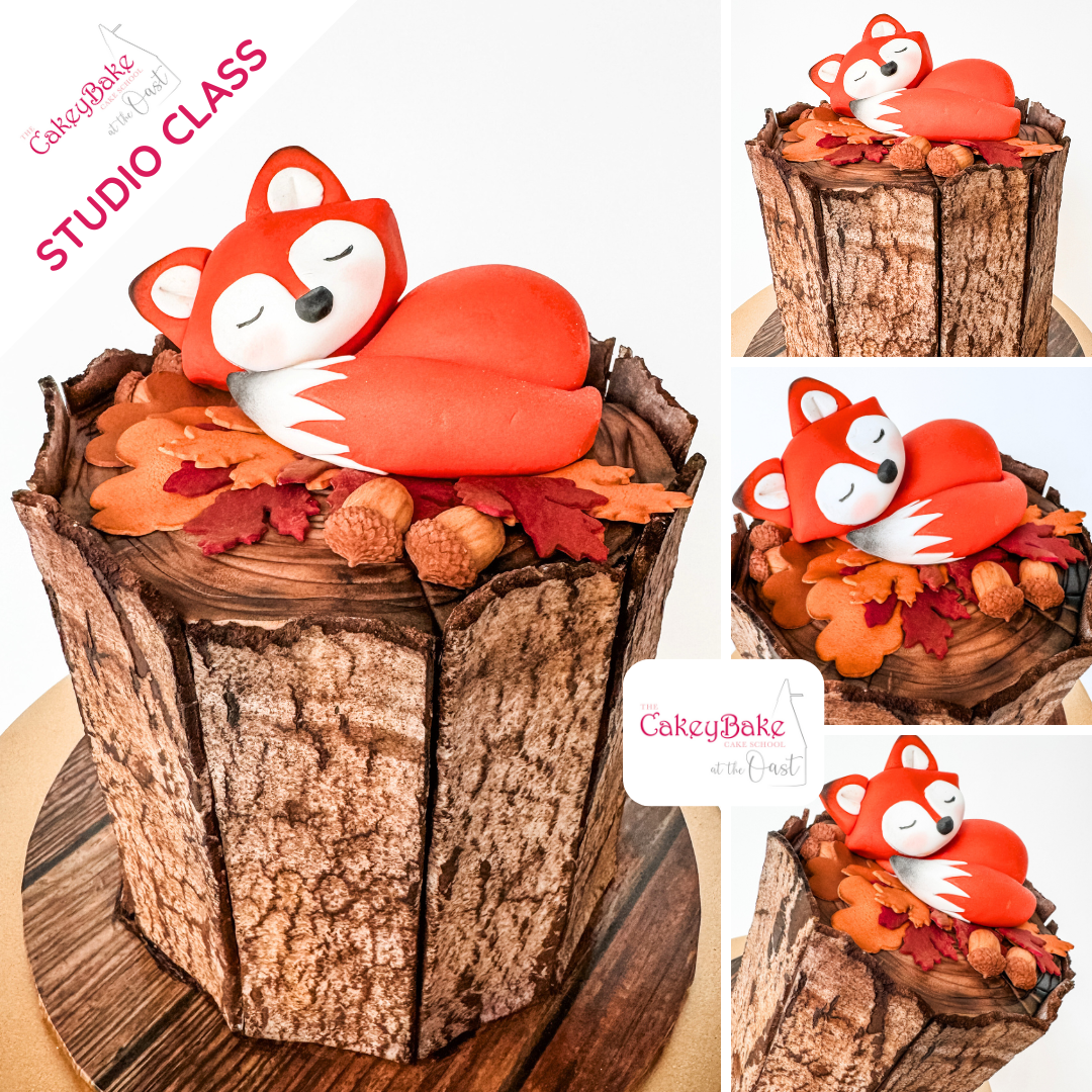 The Autumn Tree Trunk (sleepy fox) Cake Class, October 27th