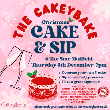 The CakeyBake Cake & Sip Christmas Class