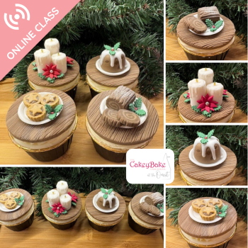 ONLINE CLASS - Christmas Miniature Cupcakes